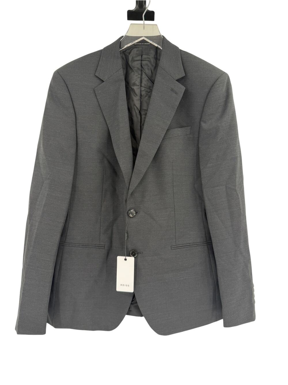 REISS Perdue B Blazer NEW Size 40 $520 Dark Charcoal Gray Jacket Coat Wool